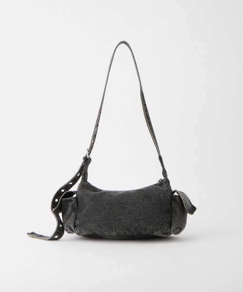 セール】ヴィンテージ加工2WAYデニムマルチポケットショルダーバッグ