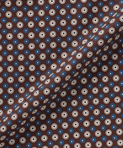TOKYO SHIRTS(トウキョウシャツ)の「スタンドタック プリントブラウス 長袖(シャツ/ブラウス・レディース・ブラウン/ネイビー・M/L)」の7枚目の写真