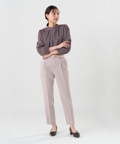 TOKYO SHIRTS(トウキョウシャツ)の「スタンドタック プリントブラウス 長袖(シャツ/ブラウス・レディース・ブラウン/ネイビー・M/L)」の14枚目の写真