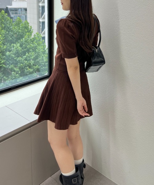 olive des olive ボウタイドッキングワンピ 3WAY/着痩せ◎】ボウタイドッキングワンピ | OLIVE des OLIVE