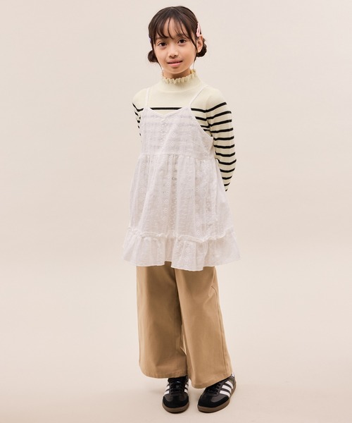 ROPE' PICNIC(ロペピクニック)の「【KIDS/キッズ】アンチピリングフリルニットプルオーバー/リンクコーデ(ニット/セーター・キッズ・キナリ/ブラック/ホワイト系その他5・120/130/140/150)」の15枚目の写真