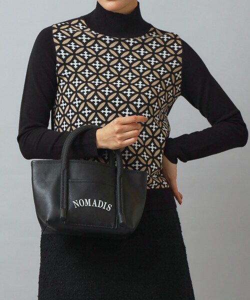 NOMADIS（ノマディス）の「NOMADIS（ノマディス） JOY ミ二トートバッグ（トートバッグ・レディース・ブラック・00）」の2枚目の写真