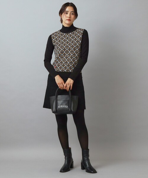 NOMADIS（ノマディス）の「NOMADIS（ノマディス） JOY ミ二トートバッグ（トートバッグ・レディース・ブラック・00）」の3枚目の写真