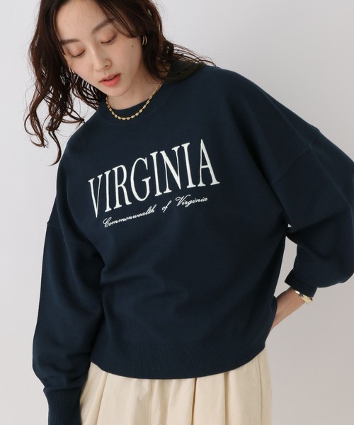 Elura(エルーラ)の「<WEB限定カラーあり>毛玉しらずロゴプルオーバー/571787(Tシャツ/カットソー・レディース・ダークブラウン/グリーン/ネイビー/ブラック/グレイッシュベージュ・FREE)」の2枚目の写真