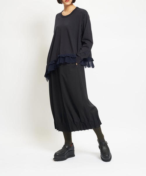 gomme(ゴム)の「ウォームPツイル ジャムタックパンツ(その他パンツ・レディース・ブラック/カーキ/パープル・MEDIUM)」の15枚目の写真