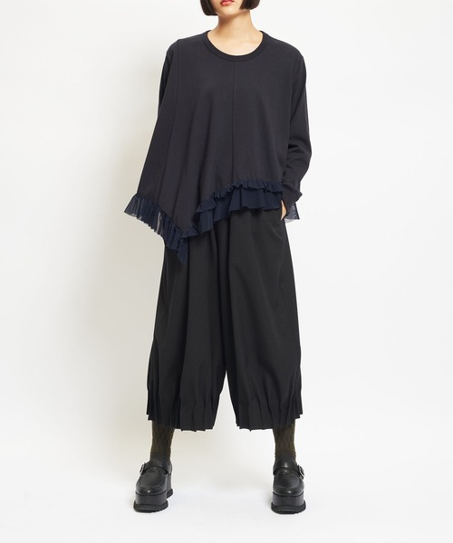 gomme(ゴム)の「ウォームPツイル ジャムタックパンツ(その他パンツ・レディース・ブラック/カーキ/パープル・MEDIUM)」の18枚目の写真