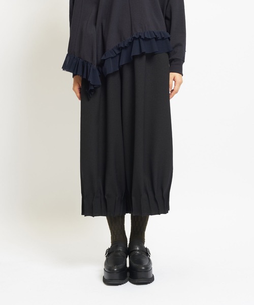 gomme(ゴム)の「ウォームPツイル ジャムタックパンツ(その他パンツ・レディース・ブラック/カーキ/パープル・MEDIUM)」の19枚目の写真