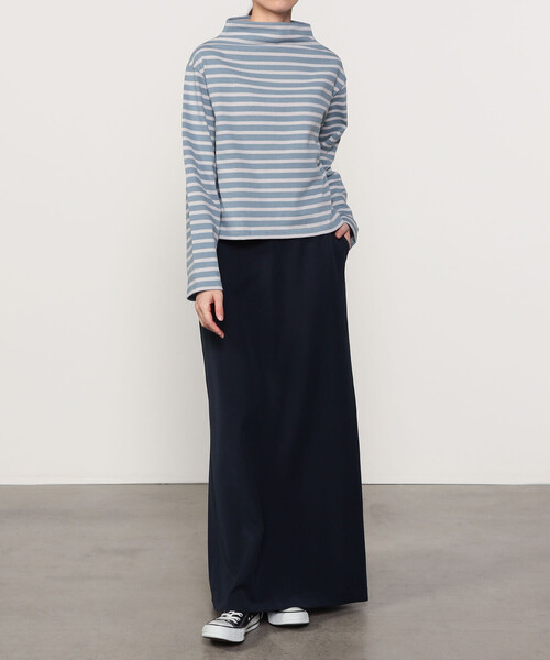 スカート Eleanor ette Navy 高身長 ニットスカート（セットアップ対応）（トールサイズ