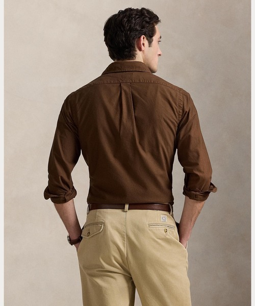 POLO RALPH LAUREN（ポロ ラルフ ローレン）の「クラシック フィット ガーメントダイド オックスフォード シャツ（シャツ/ブラウス・メンズ・ブラウン・S/M/L/XL/XS/XXL）」の4枚目の写真