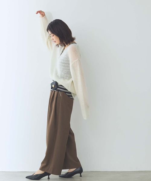 Gready Brilliant(グレディブリリアン)の「ランダムリブボーダータンク(タンクトップ・レディース・ブラック系/ブラウン系・FREE)」の14枚目の写真