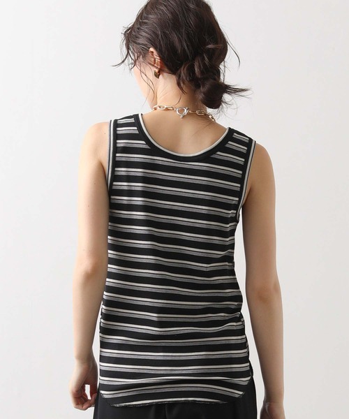 Gready Brilliant(グレディブリリアン)の「ランダムリブボーダータンク(タンクトップ・レディース・ブラック系/ブラウン系・FREE)」の10枚目の写真