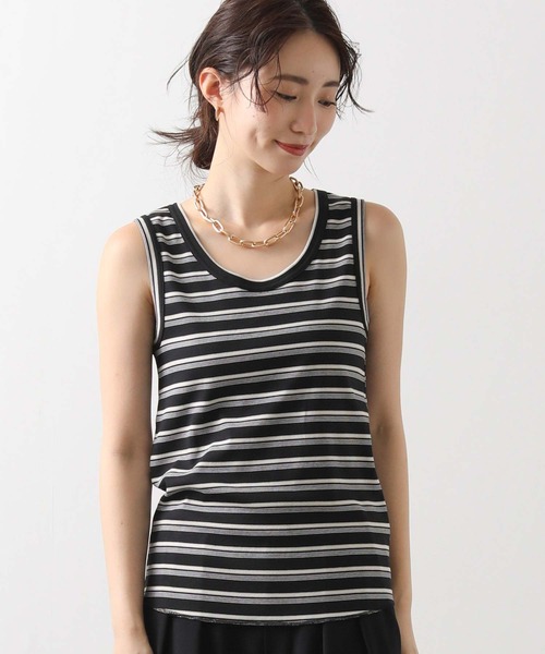Gready Brilliant(グレディブリリアン)の「ランダムリブボーダータンク(タンクトップ・レディース・ブラック系/ブラウン系・FREE)」の12枚目の写真