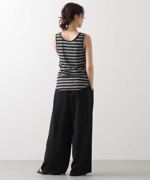 Gready Brilliant(グレディブリリアン)の「ランダムリブボーダータンク(タンクトップ・レディース・ブラック系/ブラウン系・FREE)」の5枚目の写真