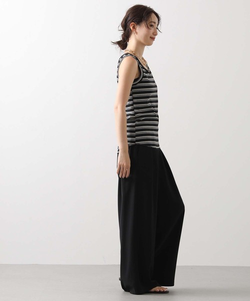 Gready Brilliant(グレディブリリアン)の「ランダムリブボーダータンク(タンクトップ・レディース・ブラック系/ブラウン系・FREE)」の6枚目の写真