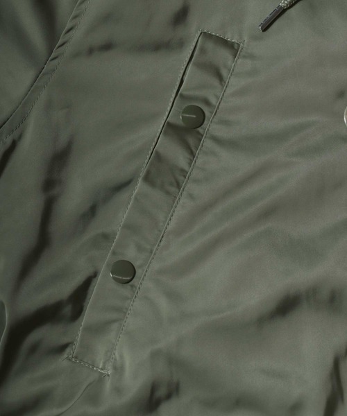 ANPAS(アンパス)の「Poly Twill Military Parka N-3B Type Jacket/ポリツイルN-3B ミリタリージャケット ナイロンジャケット パーカー メンズ レディース アウター(ミリタリージャケット・メンズ・ブラック/カーキ・M/L/LL)」の13枚目の写真