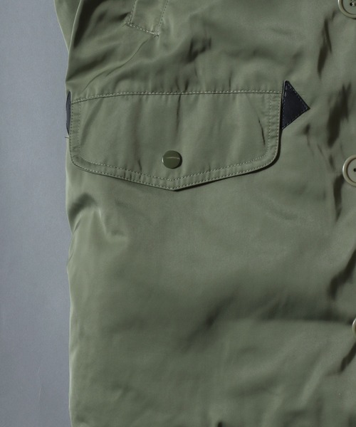 ANPAS(アンパス)の「Poly Twill Military Parka N-3B Type Jacket/ポリツイルN-3B ミリタリージャケット ナイロンジャケット パーカー メンズ レディース アウター(ミリタリージャケット・メンズ・ブラック/カーキ・M/L/LL)」の14枚目の写真