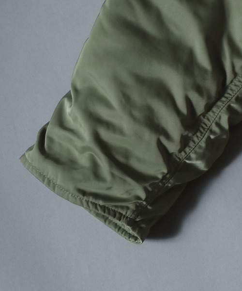 ANPAS(アンパス)の「Poly Twill Military Parka N-3B Type Jacket/ポリツイルN-3B ミリタリージャケット ナイロンジャケット パーカー メンズ レディース アウター(ミリタリージャケット・メンズ・ブラック/カーキ・M/L/LL)」の16枚目の写真