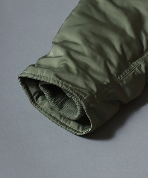 ANPAS(アンパス)の「Poly Twill Military Parka N-3B Type Jacket/ポリツイルN-3B ミリタリージャケット ナイロンジャケット パーカー メンズ レディース アウター(ミリタリージャケット・メンズ・ブラック/カーキ・M/L/LL)」の17枚目の写真