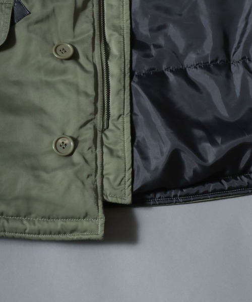 ANPAS(アンパス)の「Poly Twill Military Parka N-3B Type Jacket/ポリツイルN-3B ミリタリージャケット ナイロンジャケット パーカー メンズ レディース アウター(ミリタリージャケット・メンズ・ブラック/カーキ・M/L/LL)」の18枚目の写真