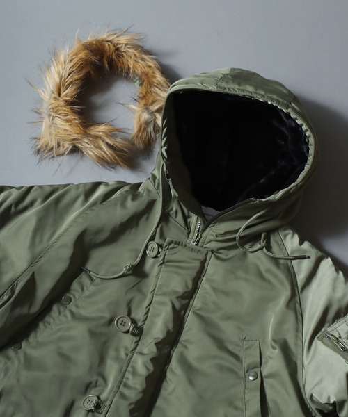 セール】Poly Twill Military Parka N-3B Type Jacket/ポリツイルN-3B