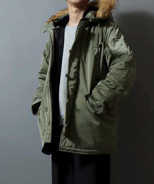 セール】Poly Twill Military Parka N-3B Type Jacket/ポリツイルN-3B
