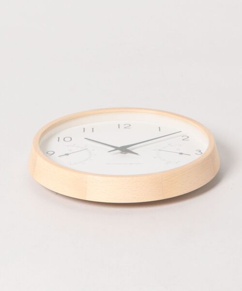 Lemnos（レムノス）の「Lemnos（レムノス）Campagne air 掛け時計・温湿度計付（掛け時計・レディース・ブラウン/ナチュラル・ONE SIZE）」の8枚目の写真