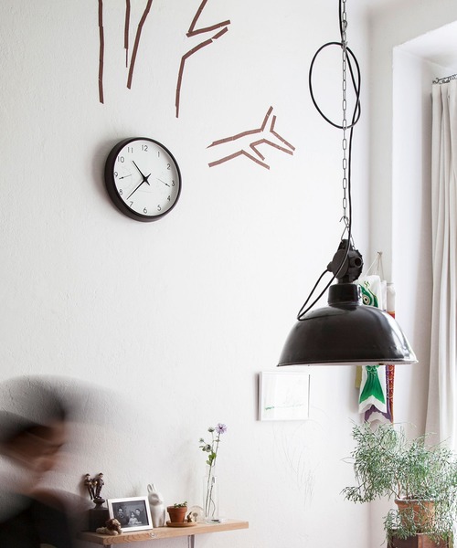 Lemnos（レムノス）の「Lemnos（レムノス）Campagne air 掛け時計・温湿度計付（掛け時計・レディース・ブラウン/ナチュラル・ONE SIZE）」の6枚目の写真