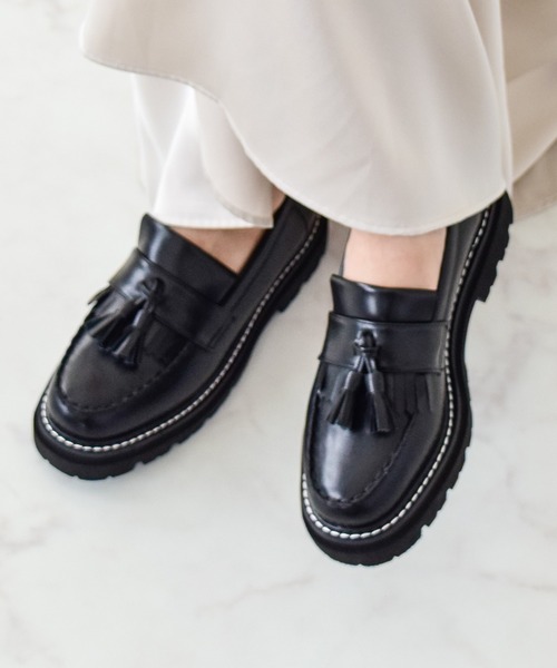 Bridget Birkin】撥水ステッチタッセルローファー(551667)（ローファー