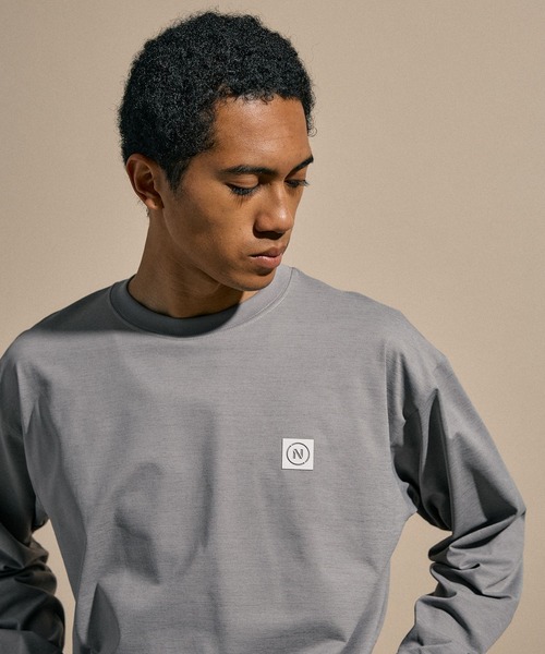 NUMERALS】ワンポイントロングスリーブTEE（Tシャツ/カットソー