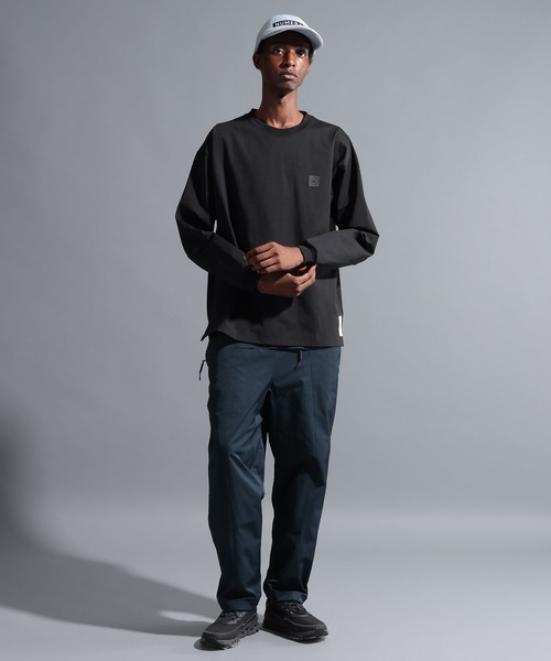 NUMERALS（ヌメラルズ）の「【NUMERALS】ワンポイントロングスリーブTEE（Tシャツ/カットソー・メンズ・ネイビー/オフホワイト/ブラック・MEDIUM/LARGE）」の7枚目の写真