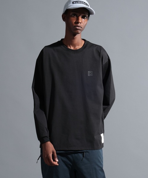 NUMERALS（ヌメラルズ）の「【NUMERALS】ワンポイントロングスリーブTEE（Tシャツ/カットソー・メンズ・ネイビー/オフホワイト/ブラック・MEDIUM/LARGE）」の10枚目の写真