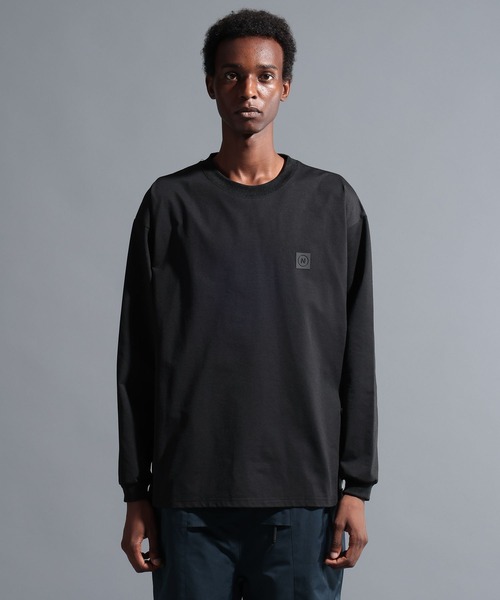 NUMERALS（ヌメラルズ）の「【NUMERALS】ワンポイントロングスリーブTEE（Tシャツ/カットソー・メンズ・ネイビー/オフホワイト/ブラック・MEDIUM/LARGE）」の15枚目の写真