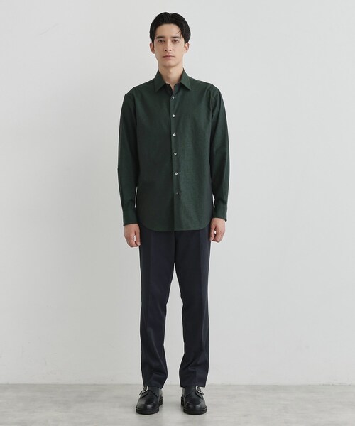 TAKEO KIKUCHI(タケオキクチ)の「ランダムロゴ ドビーシャツ(シャツ/ブラウス・メンズ・ネイビー/モスグリーン・04/03/02)」の17枚目の写真