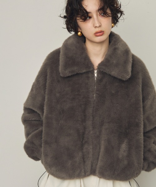 エコミンクファーショートブルゾン（ブルゾン）｜Trish（トリッシュ