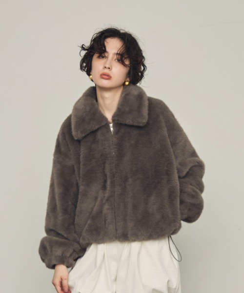 エコミンクファーショートブルゾン（ブルゾン）｜Trish（トリッシュ