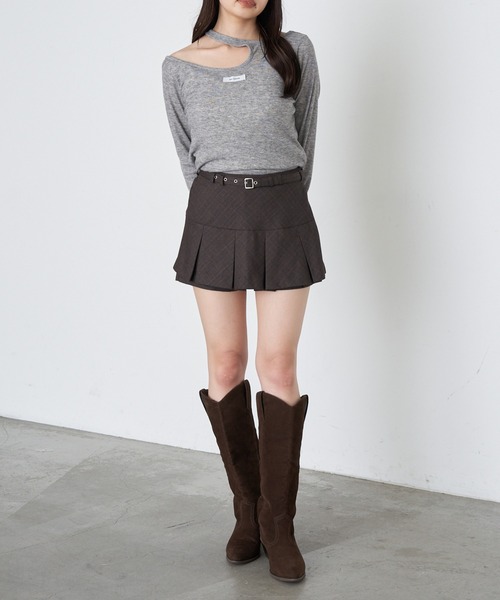 RAY CASSIN(レイカズン)の「デザインシアーロングTシャツ(Tシャツ/カットソー・レディース・カーキ/ブラック/ホワイト/グレー系その他2・FREE)」の5枚目の写真