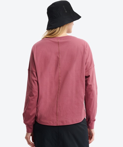 AIGLE（エーグル）の「吸水速乾 抗菌防臭 ロングスリーブTシャツ（Tシャツ/カットソー・レディース・ネイビー/ホワイト/バーガンディー・L/S/M）」の6枚目の写真