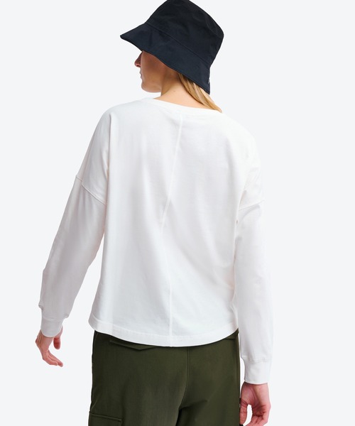 AIGLE（エーグル）の「吸水速乾 抗菌防臭 ロングスリーブTシャツ（Tシャツ/カットソー・レディース・ネイビー/ホワイト/バーガンディー・L/S/M）」の8枚目の写真