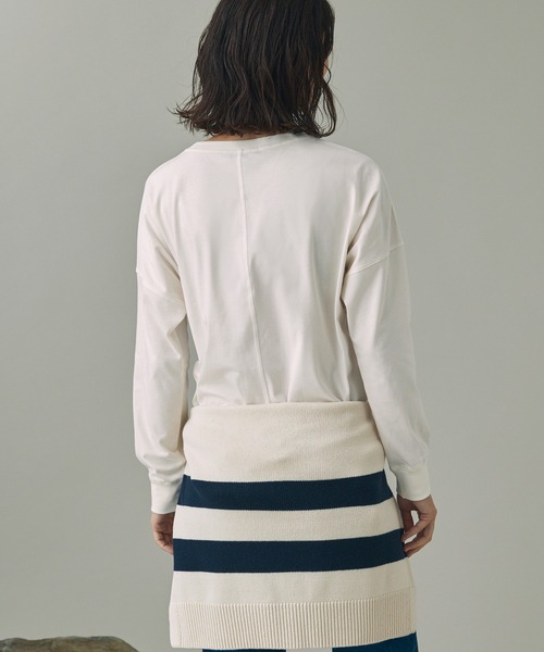 AIGLE（エーグル）の「吸水速乾 抗菌防臭 ロングスリーブTシャツ（Tシャツ/カットソー・レディース・ネイビー/ホワイト/バーガンディー・L/S/M）」の11枚目の写真