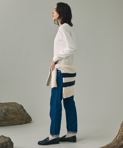 AIGLE（エーグル）の「吸水速乾 抗菌防臭 ロングスリーブTシャツ（Tシャツ/カットソー・レディース・ネイビー/ホワイト/バーガンディー・L/S/M）」の13枚目の写真