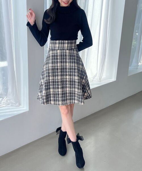 MAJESTIC LEGON（マジェスティックレゴン）の「☆ローヒール取り外しリボンブーツ（ブーツ・レディース・グレイッシュベージュ/ブラック/ホワイト系その他2/ブラック系その他・SMALL/MEDIUM/LARGE/X-LARGE/XXL）」の18枚目の写真