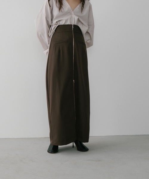 DRWCYS(ドロシーズ)の「フロントジップタイトスカート(スカート・レディース・グレー/ブラウン/ベージュ・FREE)」の16枚目の写真