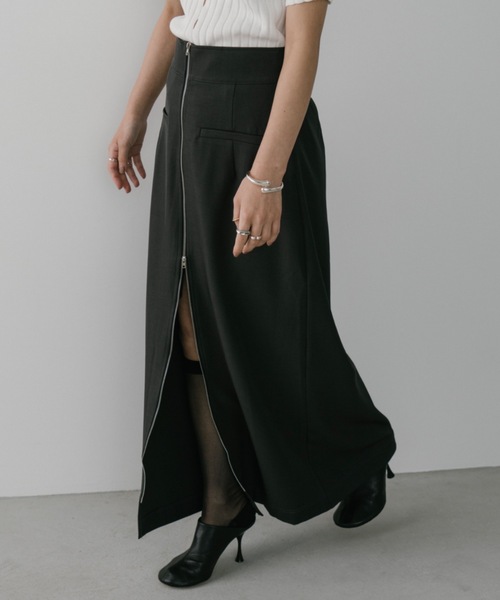 DRWCYS(ドロシーズ)の「フロントジップタイトスカート(スカート・レディース・グレー/ブラウン/ベージュ・FREE)」の14枚目の写真