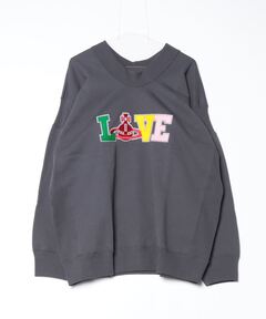 セール】ﾄﾙｺｵｰｶﾞﾆｯｸ裏毛LOVE VARSITY PATCH（スウェット）｜Vivienne