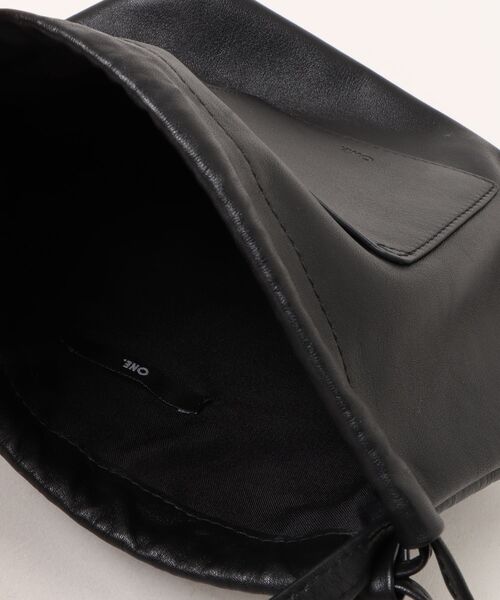 【ONE./ワンドット】 / レザー巾着ショルダーBAG / ONE-006