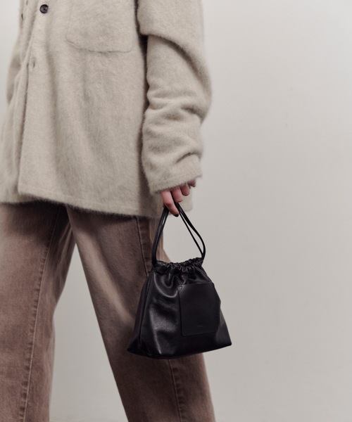 【ONE./ワンドット】 / レザー巾着ショルダーBAG / ONE-006