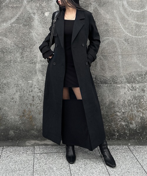 LVEU.(ラブユ.)の「【LVEU.】シアードッキングオフショルダーワンピース / ワンピース ロング シアー シースルー フレアカフス 切替え 肌見せ オフショルー オフショルダー モード ブラック(ワンピース・レディース・ブラック・FREE)」の10枚目の写真