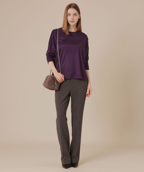 MACKINTOSH LONDON(マッキントッシュ ロンドン)の「ウォッシャブルウールプルオーバー(Tシャツ/カットソー・レディース・ベージュ系その他3/パープル系その他4/ネイビー/グリーン系その他・38)」の6枚目の写真