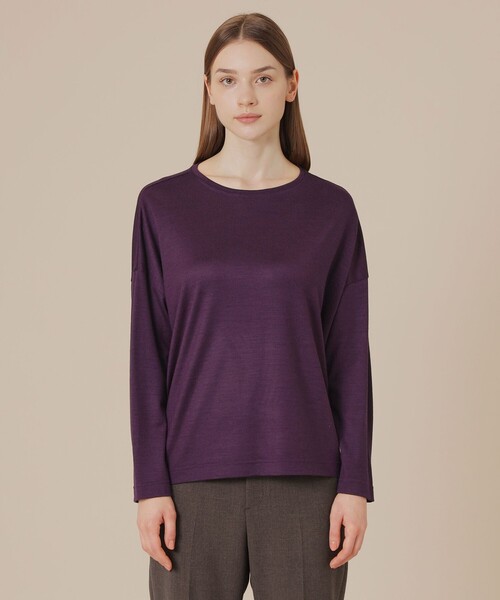 MACKINTOSH LONDON(マッキントッシュ ロンドン)の「ウォッシャブルウールプルオーバー(Tシャツ/カットソー・レディース・ベージュ系その他3/パープル系その他4/ネイビー/グリーン系その他・38)」の9枚目の写真