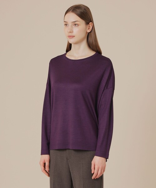 MACKINTOSH LONDON(マッキントッシュ ロンドン)の「ウォッシャブルウールプルオーバー(Tシャツ/カットソー・レディース・ベージュ系その他3/パープル系その他4/ネイビー/グリーン系その他・38)」の10枚目の写真